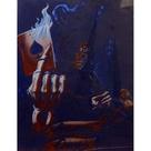Quadro de Madeira Médio (42cmX30cm) Morte/Carta de Espadas