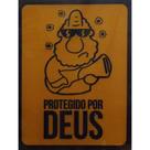 Quadro de Madeira Médio (42cmX30cm) Protegido por Deus/Um Sábado Qualquer/Ilustração