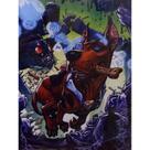 Quadro de Madeira Médio (42cmX30cm) Scooby Doo/Desenho/Ilustração