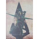 Quadro de Madeira Pequeno (30cmX20cm) Arqueiro Verde/Green Arrow/Herói/Série