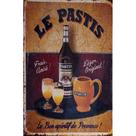 Quadro de Madeira Pequeno (30cmX20cm) Le Pastis/Bebida/Cerveja