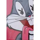 Quadro de Madeira Pequeno (30cmX20cm) Mashup/Pernalonga/Playboy/Ilustração/Desenho Animado