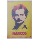 Quadro de Madeira Pequeno (30cmX20cm) Narcos/Personagem/Pablo Escobar/Série/Ilustração