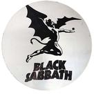Quadro de Madeira Redondo Médio Black Sabbath/Música 30cm diâmetro
