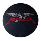 Quadro de Madeira Redondo Médio Metallica/Símbolo 30cm diâmetro Quadro de Madeira Redondo Médio Metallica/Símbolo 30cm diâmetro