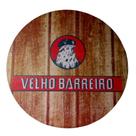 Quadro de Madeira Redondo Médio Velho Barreiro/Cachaça/Bebida 30cm diâmetro