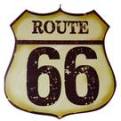 Quadro de Madeira Route 66/Motorcycle