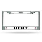 Quadro de matrícula Rico Industries NBA Miami Heat Chrome Quadro de matrícula Rico Industries NBA Miami Heat Chrome