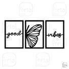 Quadro de Parede Decoração Animal Borboleta GoodVibes 60x124