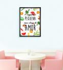Quadro de Parede Decorativo Frase A Cozinha