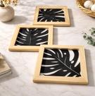 Quadro de parede Trio Floral Contemporâneo Flora Minimalista Natural Vazado