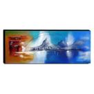 Quadro de Pintura Paisagem 35x110cm-0487 Quadro de Pintura Paisagem 35x110cm-0487