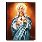 Quadro de Pintura Sagrado Coração de Maria 80x60cm-1495 Quadro de Pintura Sagrado Coração de Maria 80x60cm-1495