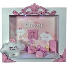 Quadro de Porta Maternidade Cenário Led e nome - CHUVA DE AMOR ROSA NUVEM BRANCA Quadro de Porta Maternidade Cenário Led e nome - CHUVA DE AMOR ROSA NUVEM BRANCA