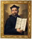 Quadro de Santo Inácio de Loyola, Mod. 03, Tam.30x25cm. Angelus