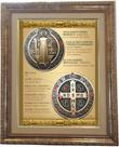 Quadro De São Bento, Com Medalha, Mod.04, 53X43cm. Angelus Quadro De São Bento, Com Medalha, Mod.04, 53X43cm. Angelus