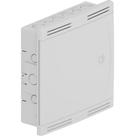 Quadro De Sistema VDI Embutir Parede PVC Branco Para Cabos E Fios Telefone TVs E Rede 30x30cm Tigre