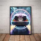 Quadro De Volta Para O Futuro Filme Arte Poster Moldurado