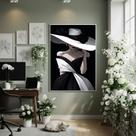 Quadro Decor Lady Dimitrescu 70x50cm Mold Branca