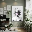 Quadro Decor Medusa Bubblegum 70x50cm Mold Branca