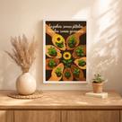 Quadro Decor Unidos Somos Girassois 33x24cm Mold Branca Vidro
