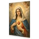Quadro Decoração Arte Clássica Sagrado Coração Maria Canvas