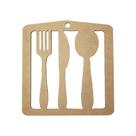 Quadro Decoração de Talher 16x17 6mm Mdf Madeira