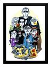 Quadro Decoração Família Addams Filme Arte Poster Moldurado