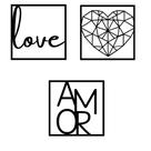 Quadro Decoração Love Amor Coração Enfeite Sala e quarto Quadro Decoração Love Amor Coração Enfeite Sala e quarto