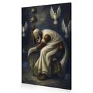 Quadro Decoração Orixá Fé Criação Oxalá Oxalufã Canvas 60x40