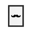 Quadro Decorativa Namorados - Bigode Moldura Preta 22x32cm