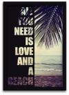 Quadro Decorativo 1 peça 40x60 Praia