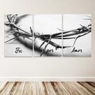 Quadro Decorativo 120x60 Cm Foi Por Amor Coroa Espinho