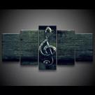 Quadro Decorativo 129x63 Sala Quarto Música Clave De Sol 1