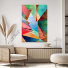 Quadro Decorativo 130x90 Para Sala Quarto Hall Abstrato Colorido Moderno