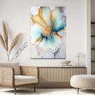 Quadro Decorativo 130x90 Para Sala Quarto Hall Abstrato Mármore Claro