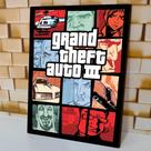 Quadro Decorativo 20x30cm GTA (Grand Theft Auto) Colection
