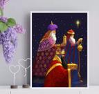 Quadro Decorativo 3 Reis Magos 33x24cm Quadro Decorativo 3 Reis Magos 33x24cm