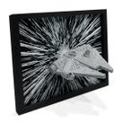 Quadro Decorativo 3D Star Wars - Millennium Falcon