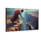 Quadro Decorativo 40x60 Poesias do Alto Estendendo a Mão Um Símbolo de Amor e Solidariedade para Sua Decoração