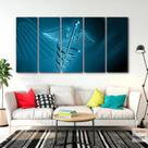 Quadro Decorativo 5 peças Medicina Caduceu 140x65