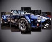 quadro decorativo 5 telas Carros "