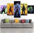 quadro decorativo 5 telas Desenho Anime"