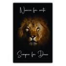 Quadro Decorativo 90x60 Moldura de Madeira Nunca Foi Sorte