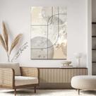Quadro Decorativo 90x60 Para Sala Quarto Hall Minimalista Bege