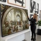 Quadro decorativo A Escola de Atenas - Rafael Sanzio (1510) - Art Canvas