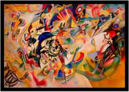 Quadro Decorativo Abstrato Artístico Moderno Pintura Representação Salas Quartos Com Moldura RC067