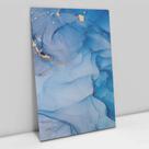 Quadro Decorativo Abstrato Azul Diamante em tela Canvas