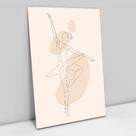 Quadro Decorativo Abstrato Ballet em Linhas em tela Canvas