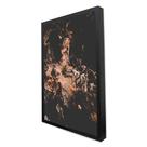 Quadro Decorativo Abstrato Black Mármore em Moldura Caixa